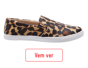 Tênis Slip On Animal Print