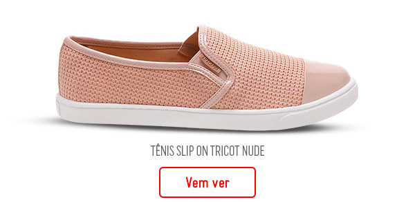 Tênis Slip On Tricot Nude