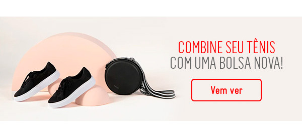 Combine seu tênis com uma bolsa nova