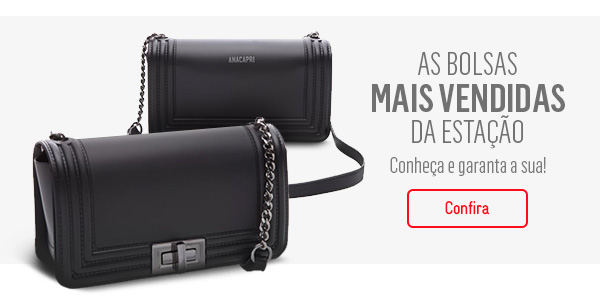 As bolsas mais vendidas